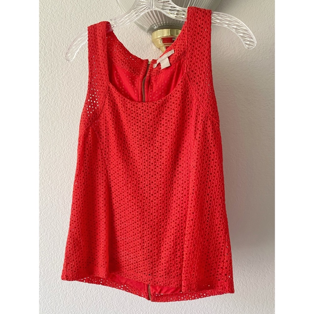 BR Red Eyelet Blouse